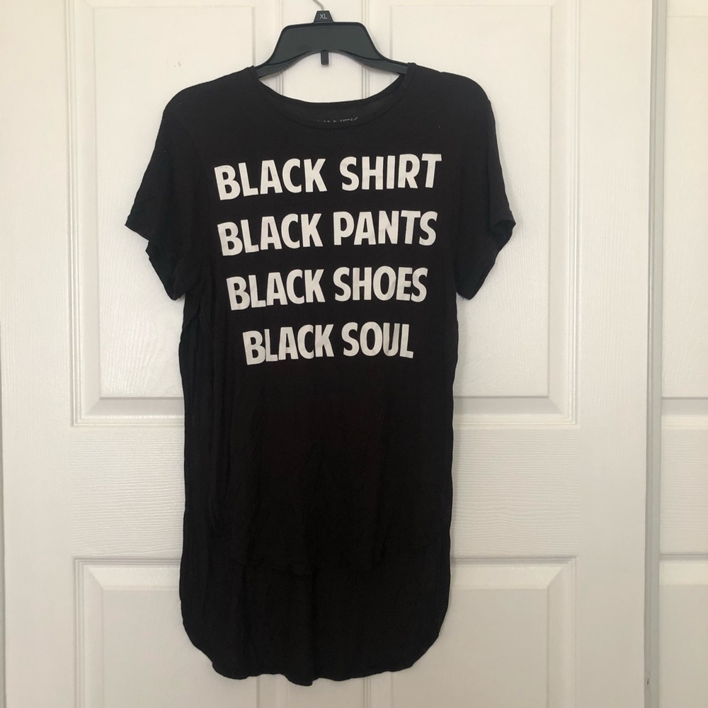 High low long graphic t-shirt